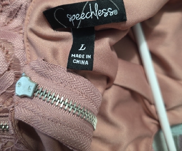 Speechless Pink Blush Sleeveless Lined Fit And Flare Dress Size Large - Picture 5 of 6